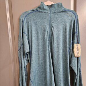 NRS Silkweight Baja UPF 50+ Sun Shirt Men’s L Teal NWT
